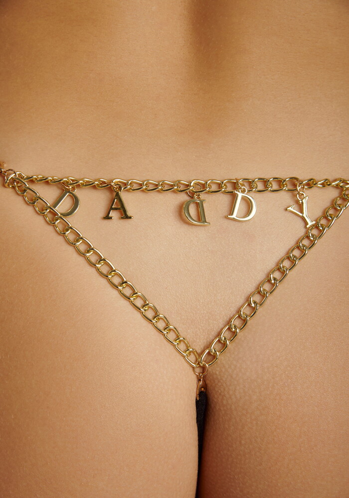 Κιλοτάκι κορδόνι με αφαιρούμενη αλυσίδα logo Daddy