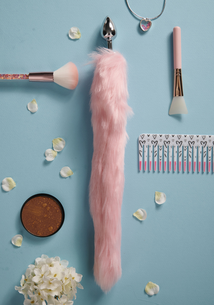 Μεταλλική πρωκτική σφήνα Furry Tail με ουρά
