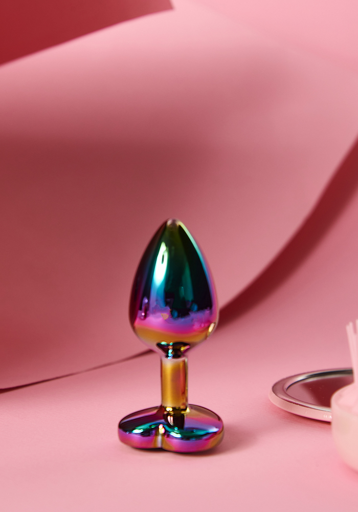 Μεταλλική πρωκτική σφήνα Rainbow Diamond