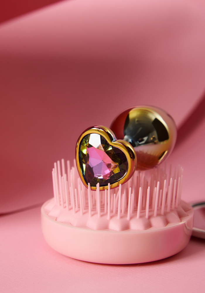 Μεταλλική πρωκτική σφήνα Rainbow Diamond