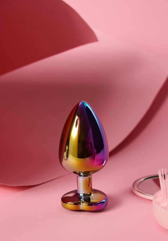 Μεταλλική πρωκτική σφήνα Rainbow Diamond