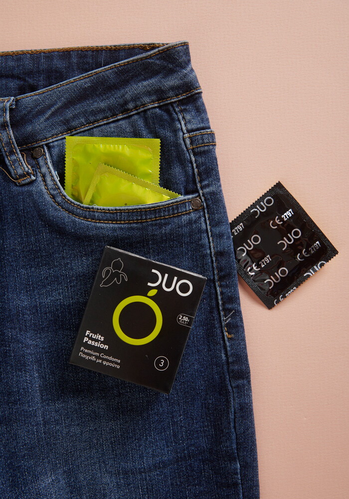DUO FRUITS PASSION ΜΕ ΑΡΩΜΑ ΦΡΟΥΤΩΝ (3 ΠΡΟΦΥΛΑΚΤΙΚΑ)