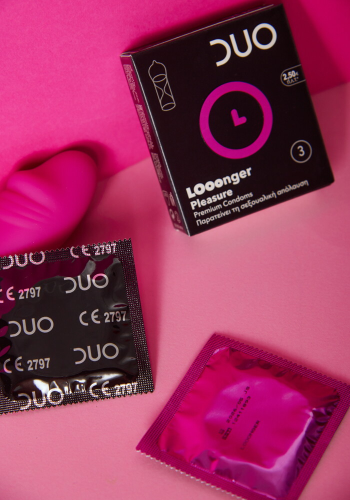 DUO RETARDING LOoonger Pleasure ΜΕ ΛΙΠΑΝΤΙΚΟ (3 ΠΡΟΦΥΛΑΚΤΙΚΑ)