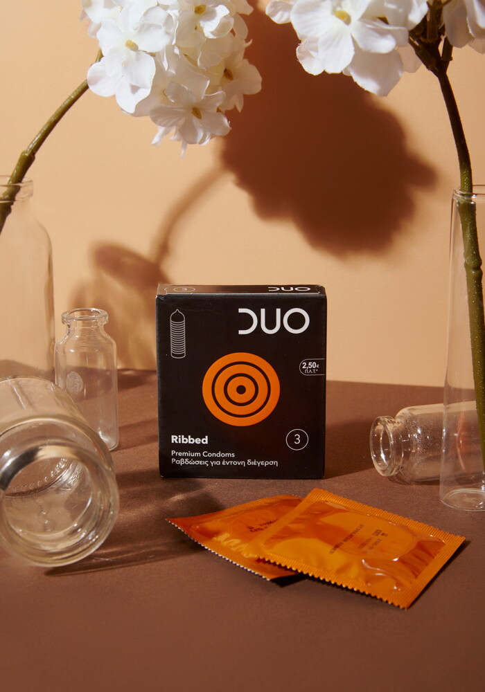 DUO RIBBED ΜΕ ΡΑΒΔΩΣΕΙΣ ΚΑΙ ΛΙΠΑΝΤΙΚΟ (3 ΠΡΟΦΥΛΑΚΤΙΚΑ)