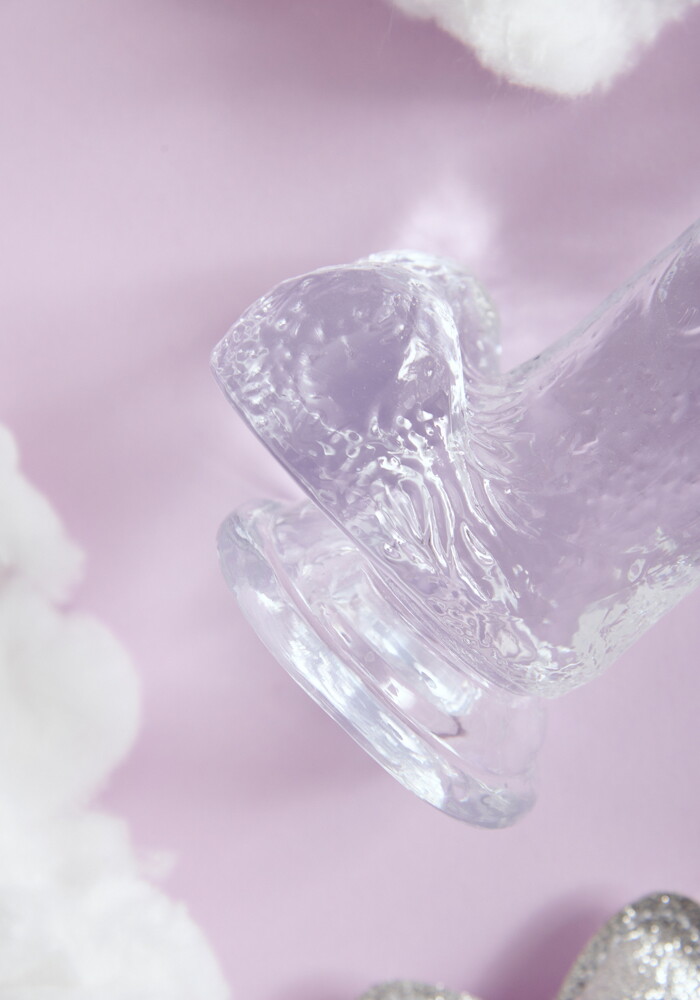 Ρεαλιστικό ομοίωμα πέους GLAZED CRYSTAL με βεντούζα