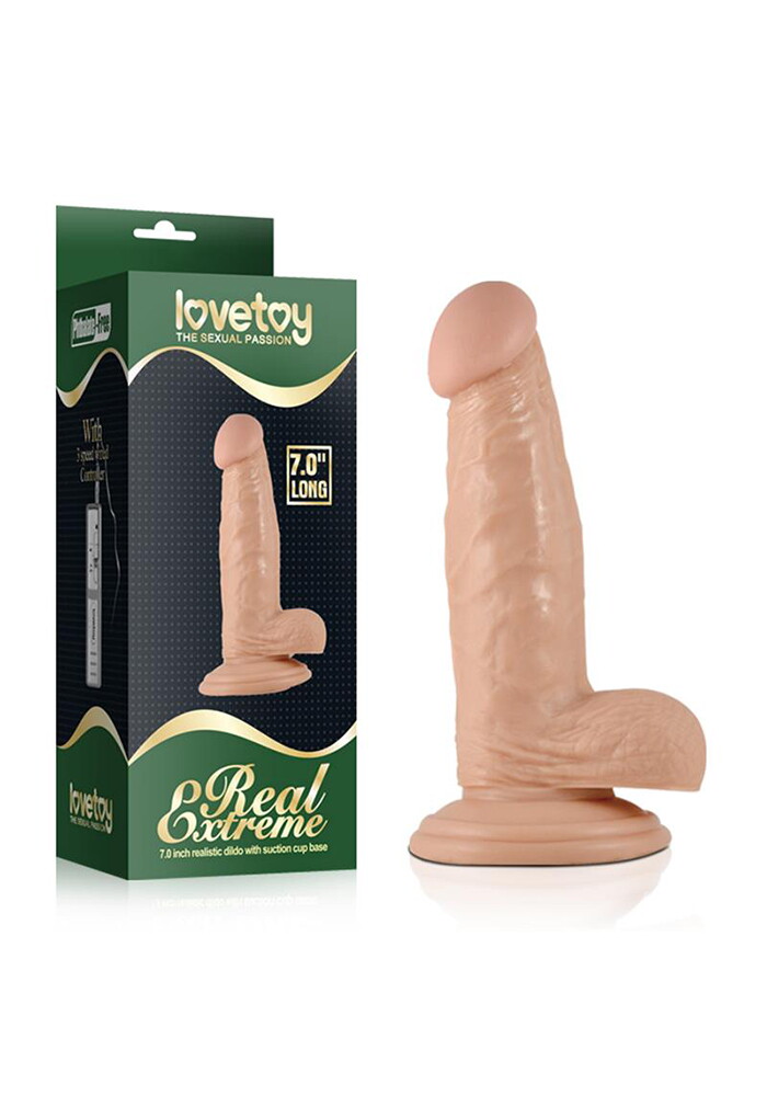 Ρεαλιστικό ομοίωμα πέους LOVETOY EXTREME με βεντούζα FLESH