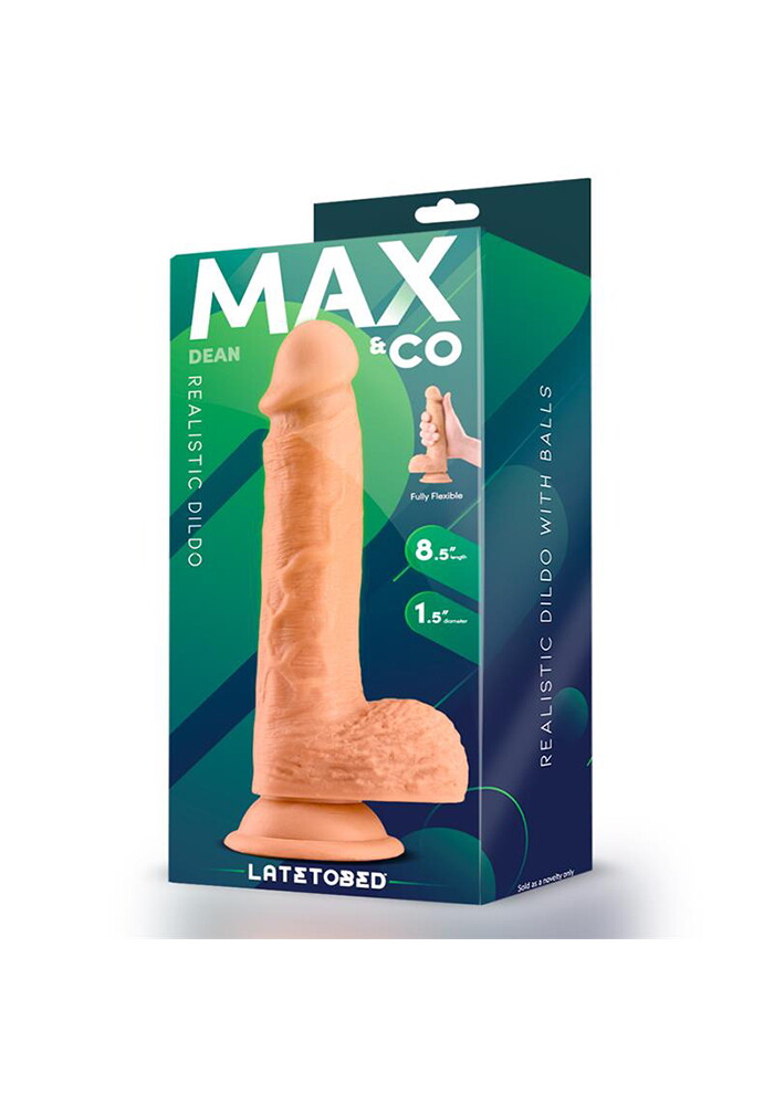 Ρεαλιστικό ομοίωμα πέους MAX & CO DEANμε βεντούζα FLESH