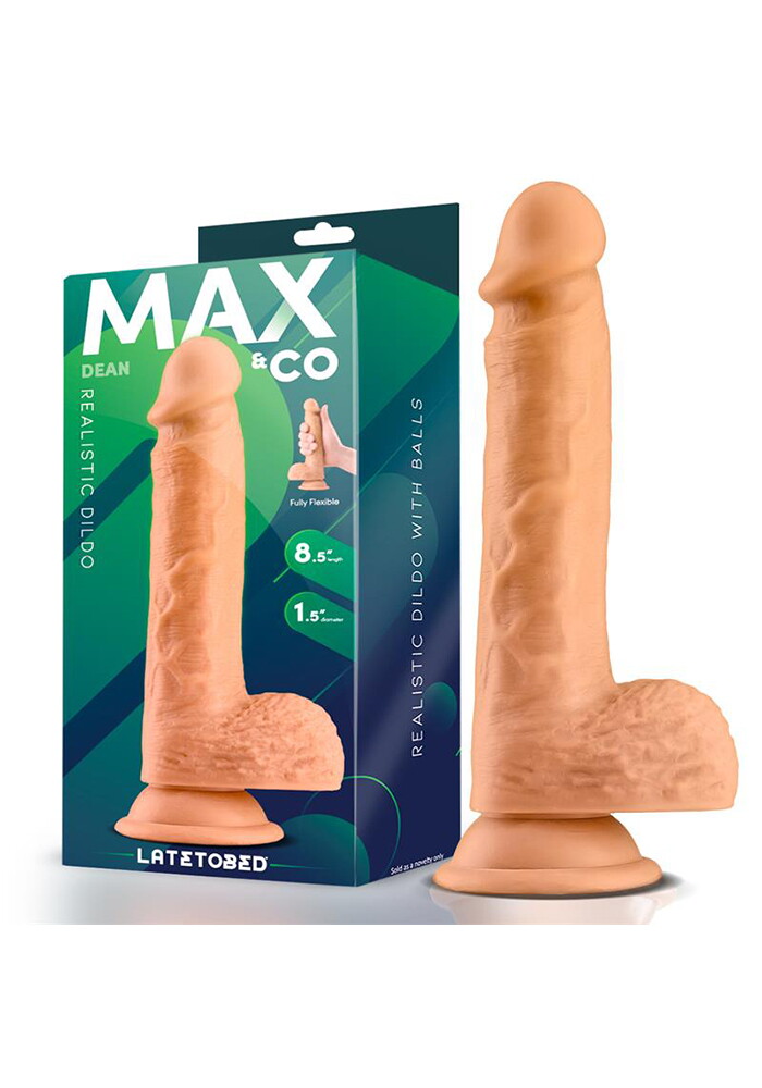 Ρεαλιστικό ομοίωμα πέους MAX & CO DEANμε βεντούζα FLESH