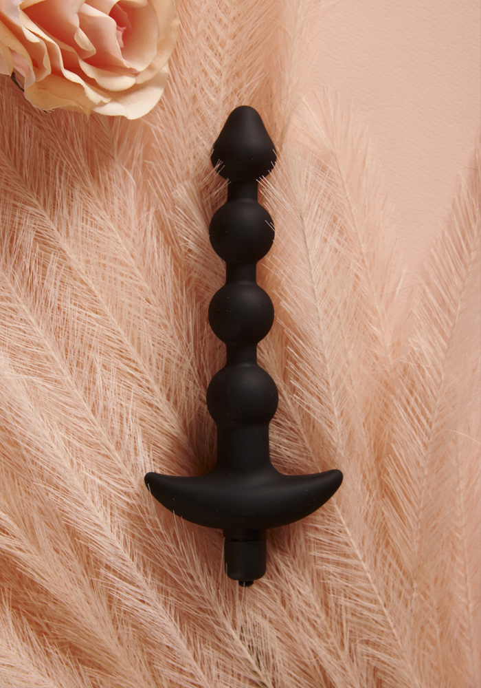 Πρωκτικές μπίλιες Black Beads με δόνηση