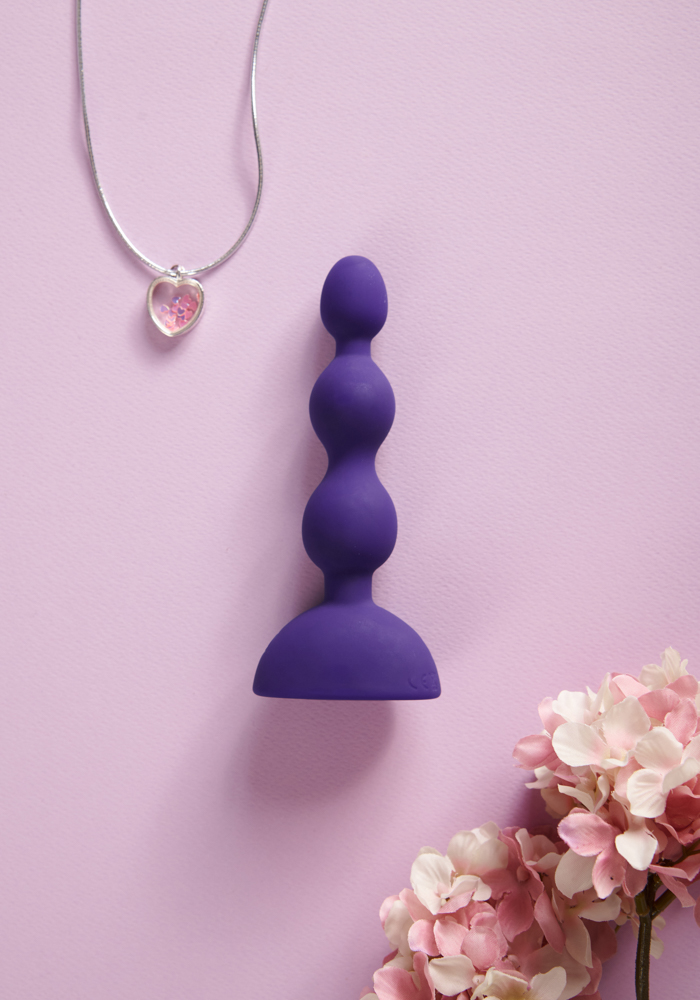Πρωκτικές μπίλιες Silky Beads με δόνηση και βάση βεντούζας