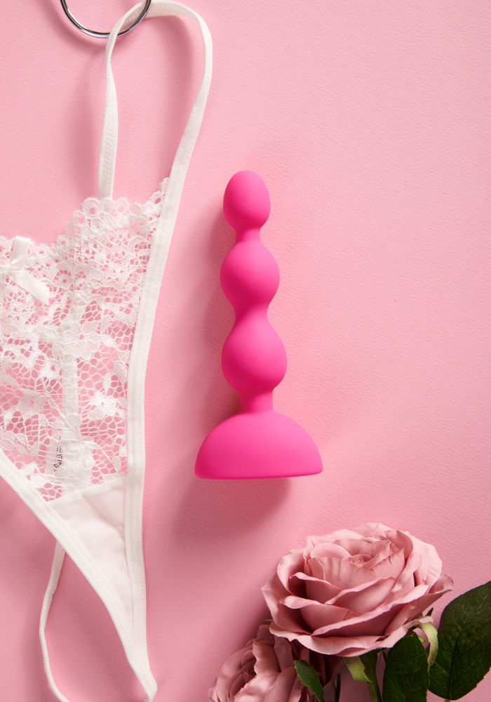 Πρωκτικές μπίλιες Silky Beads με δόνηση και βάση βεντούζας